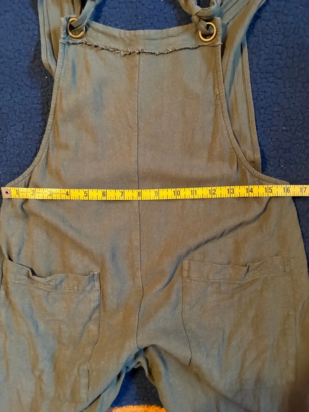 Natural Life Carly olive drab green overalls jumpsuit - Picture 5 of 7